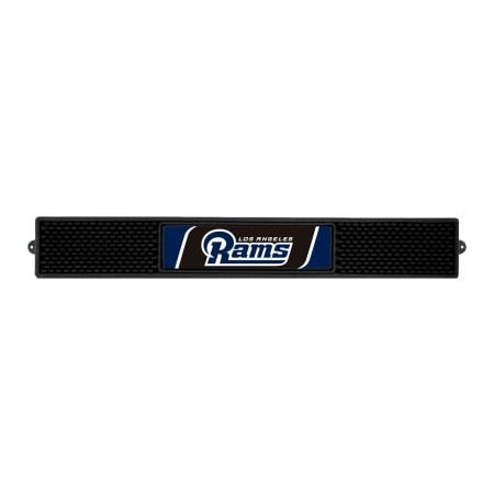 Fanmats FanMats Drink Mat, 20538, NFL - Los Angeles Rams, 3-1/4"x 24"x 1" 20538